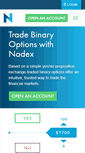 Mobile Screenshot of demo.nadex.com